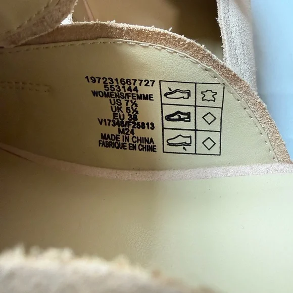 Lands' End Suede Penny Loafers in Pale Pink - Picture 2 of 5